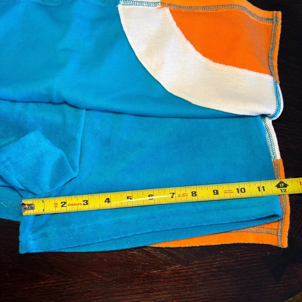 Y2K VTG '03 No Boundaries Kids Blue Colorblock Terry Skort Butterfly 14/6